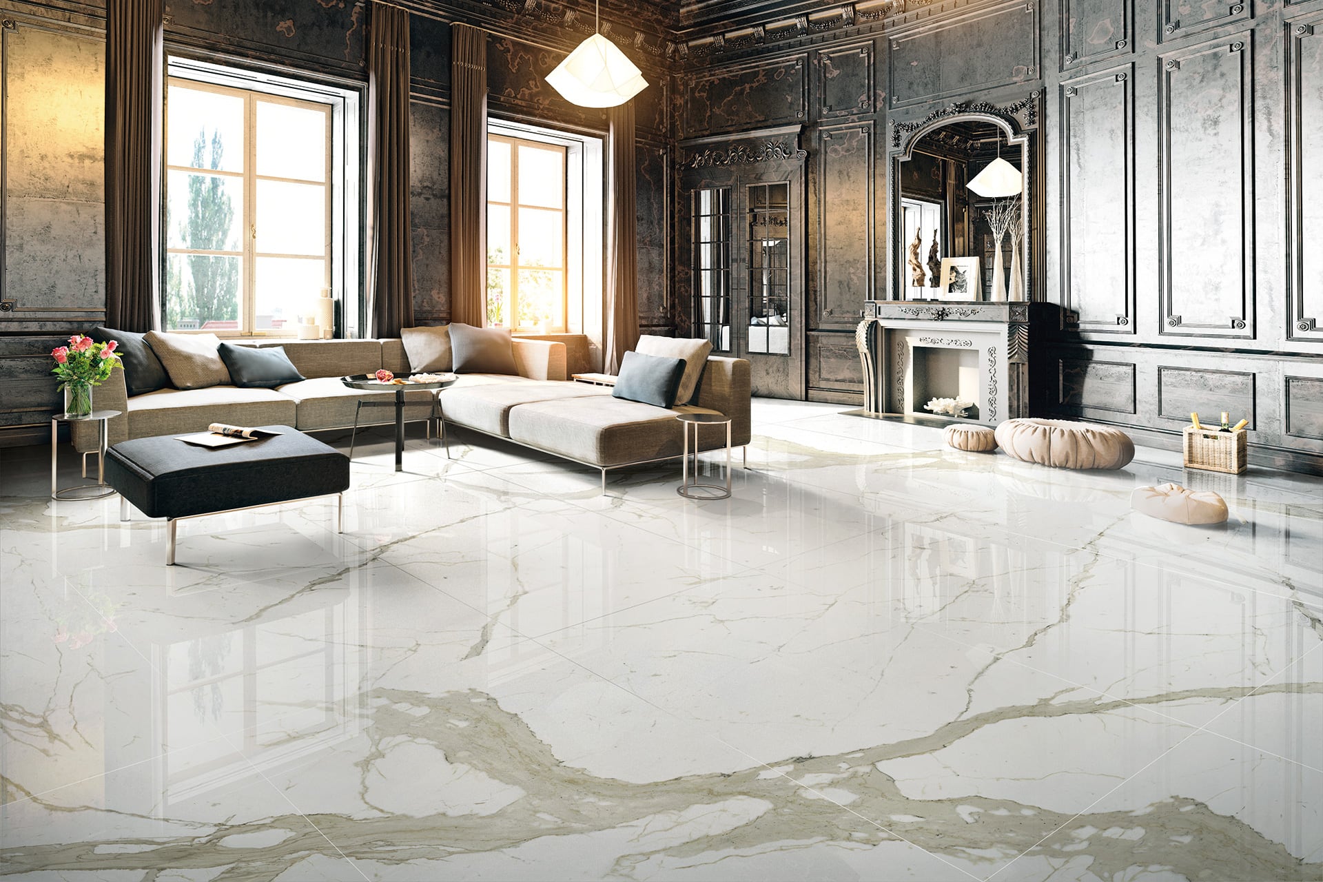 Ariostea  Interior and exterior design and lightness