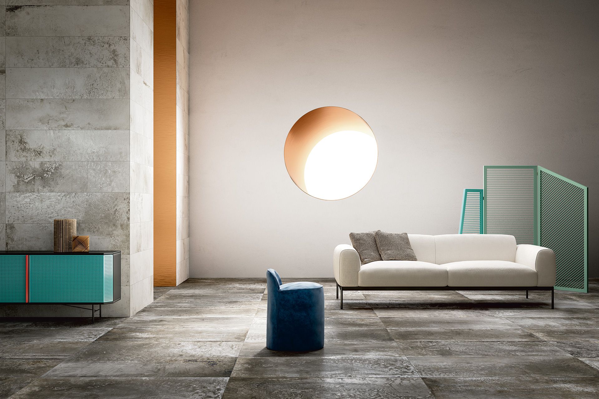 Cement / Resin Effect Porcelain Tiles - MAGNETO