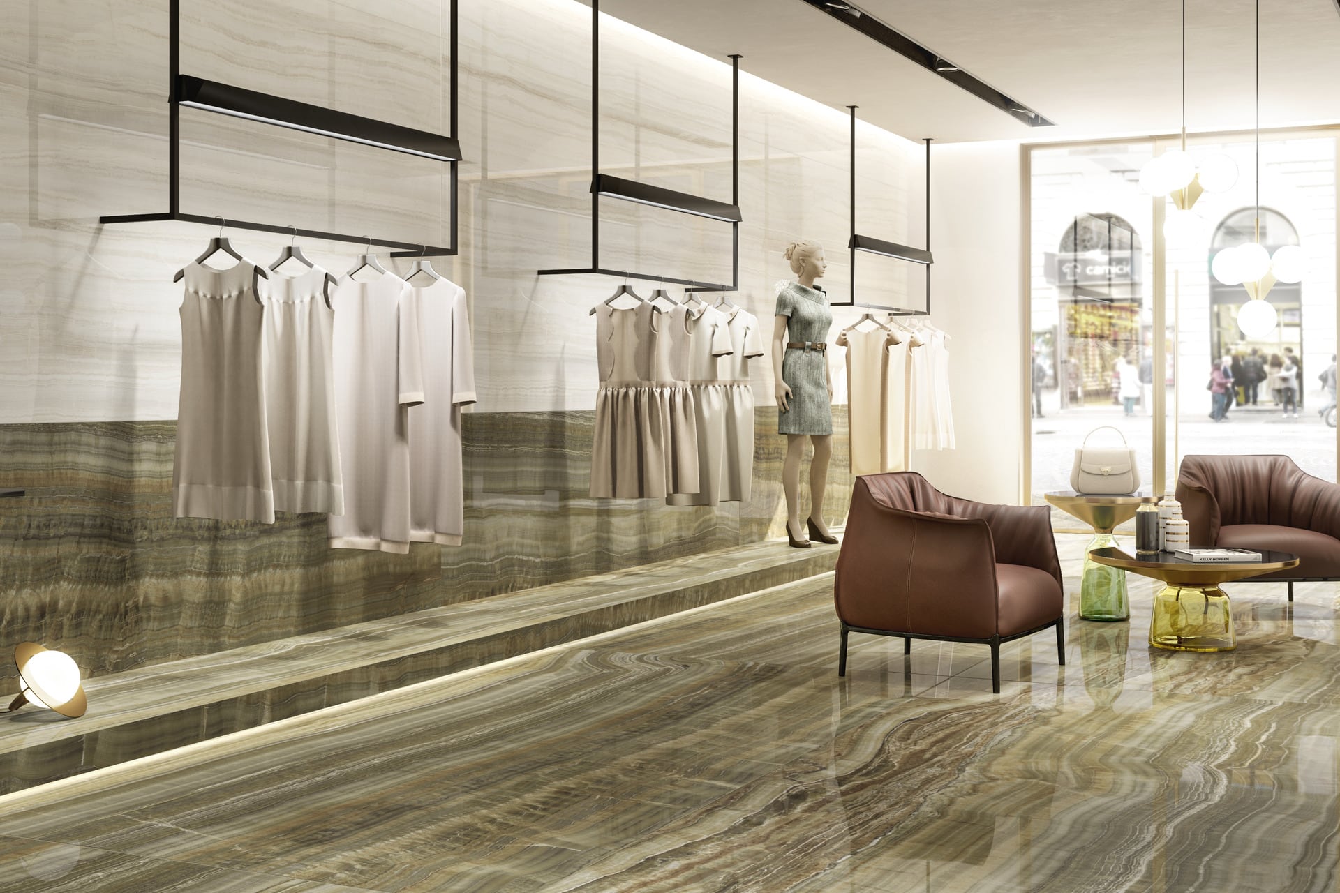 Marble Effect Porcelain Tiles - ONICI